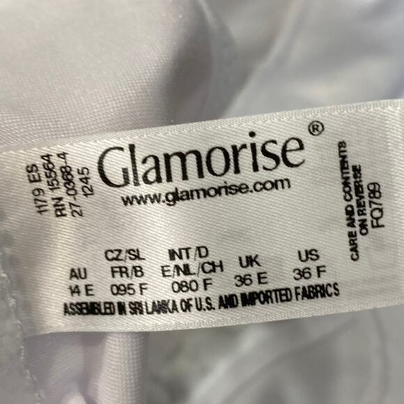 Glamorise Wonderwire Front-Close Underwire Unlined Full Coverage Bra size 36F - Picture 5 of 8